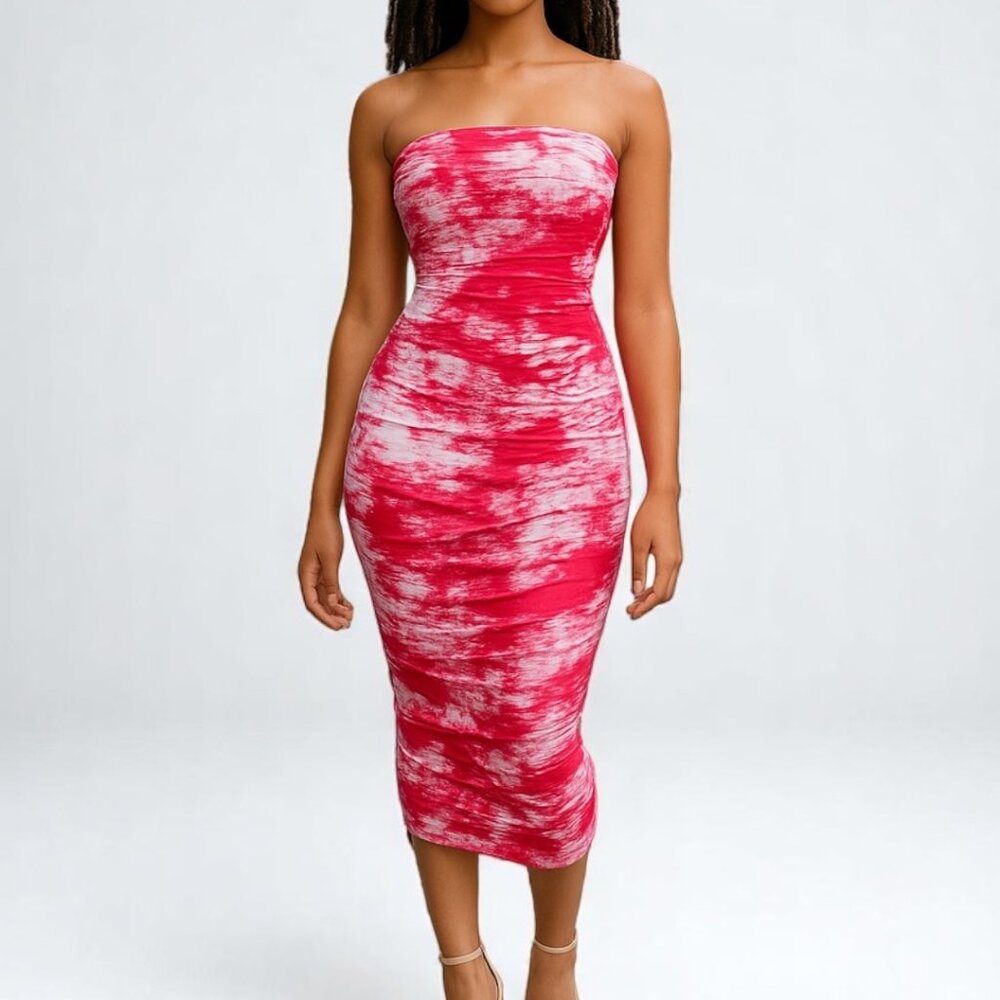 Women Long Pink Maxi Dress